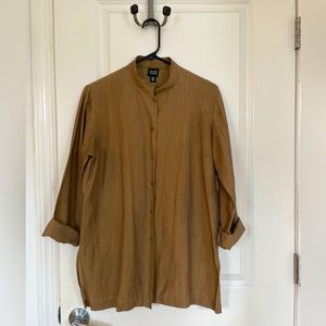 Eileen Fisher Button Down Tunic Shirt